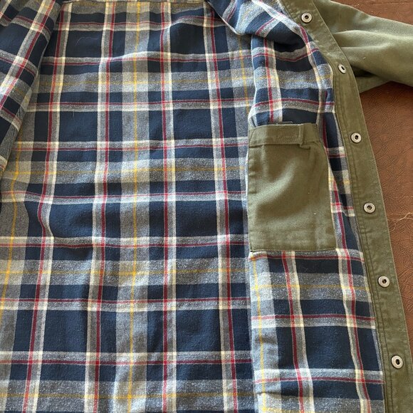 Duluth Trading Co Men's Fire Hose Flannel-Lined Shirt Jacket Jac - Picture 7 of 7